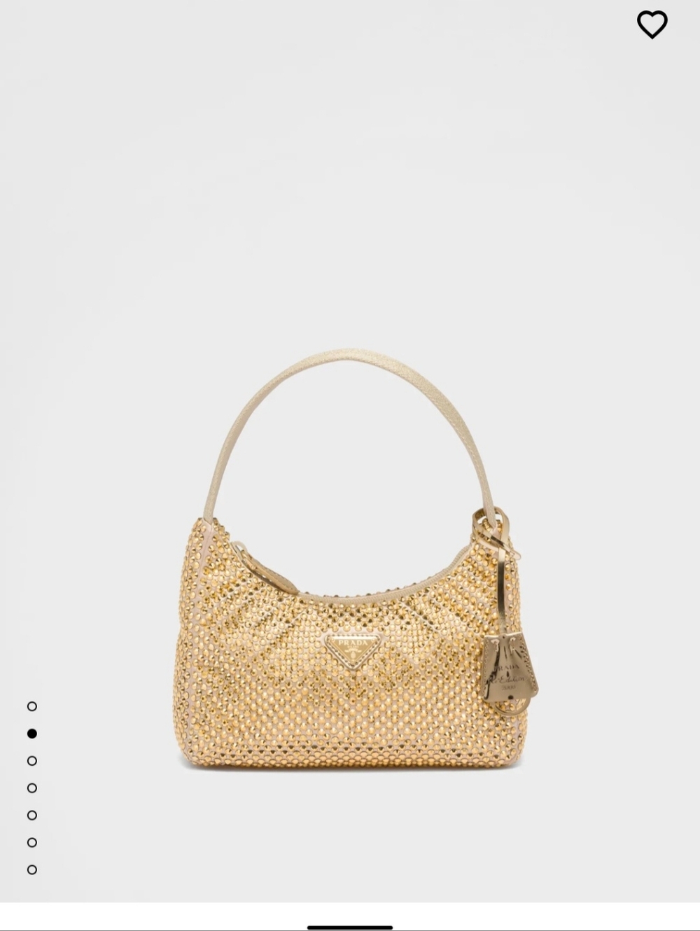 Prada Yellow Crystal-Embellished Shoulder Bag - Picture 14 of 14